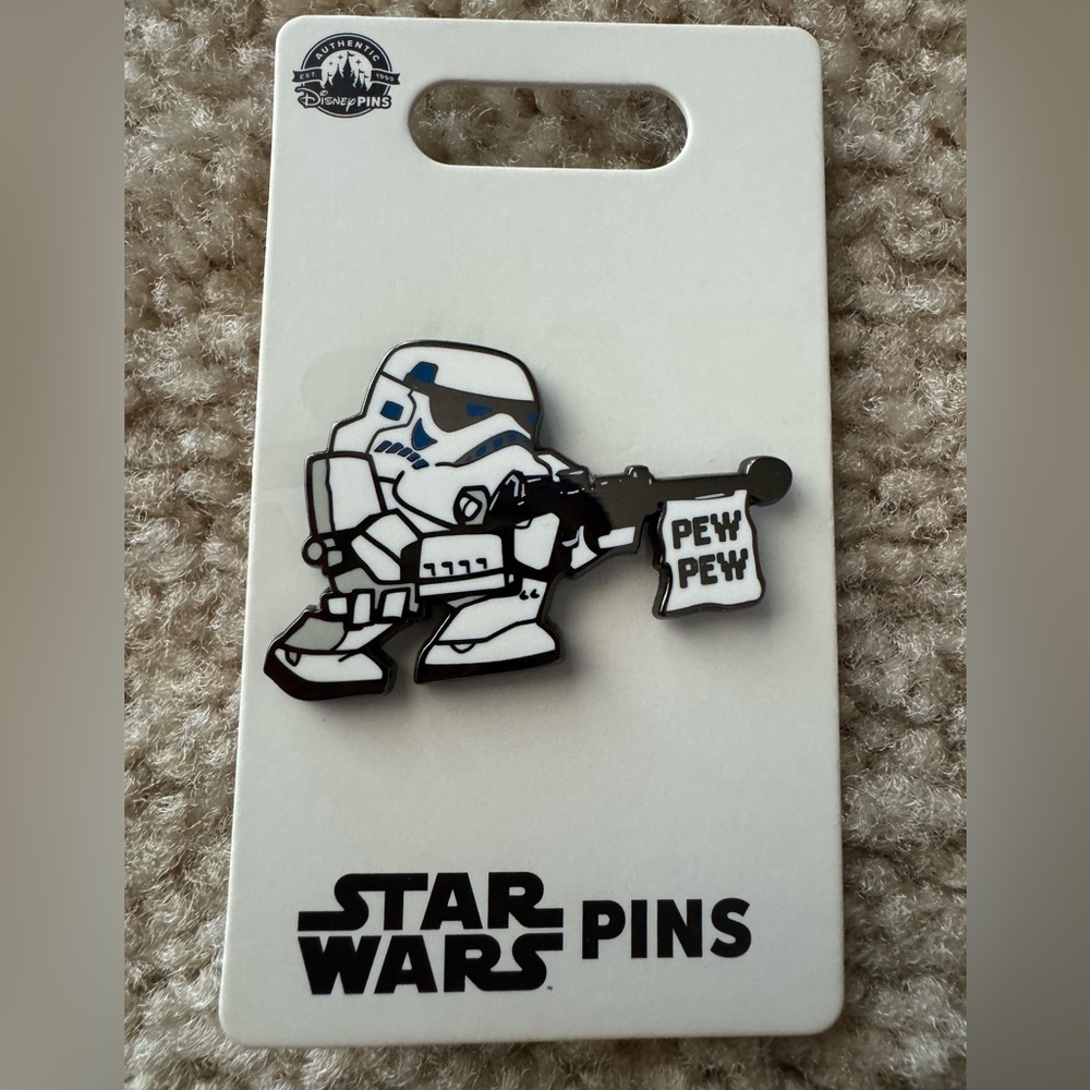 Disney Star Wars Stormtrooper Pin - Black and White